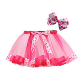 Kid Girls Lined Cartoon Cow Zebra Skirts