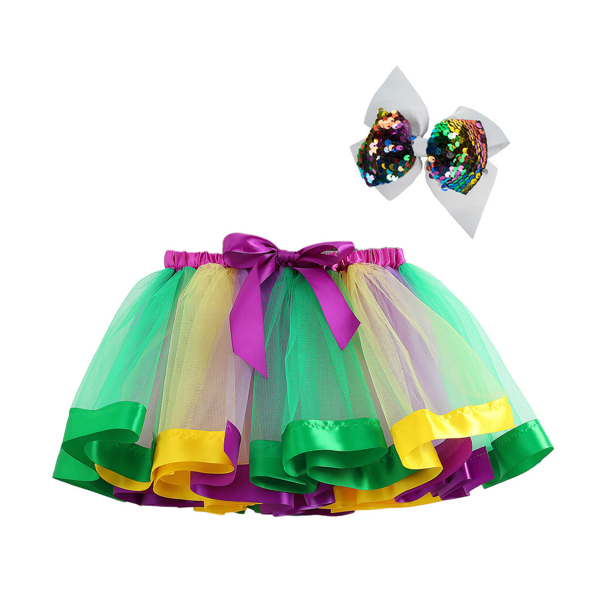 Kid Baby Girl Fluffy Convex Half Body Princess Skirts
