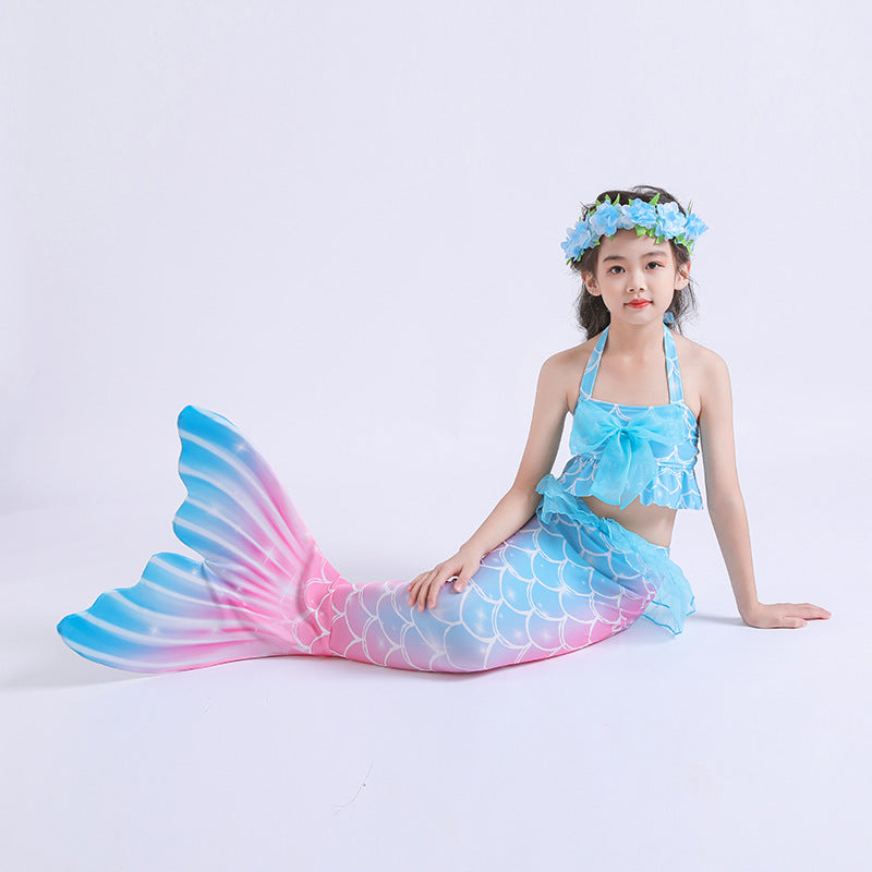 Kid Girls Swimming Mermaid Tail Swimsuit