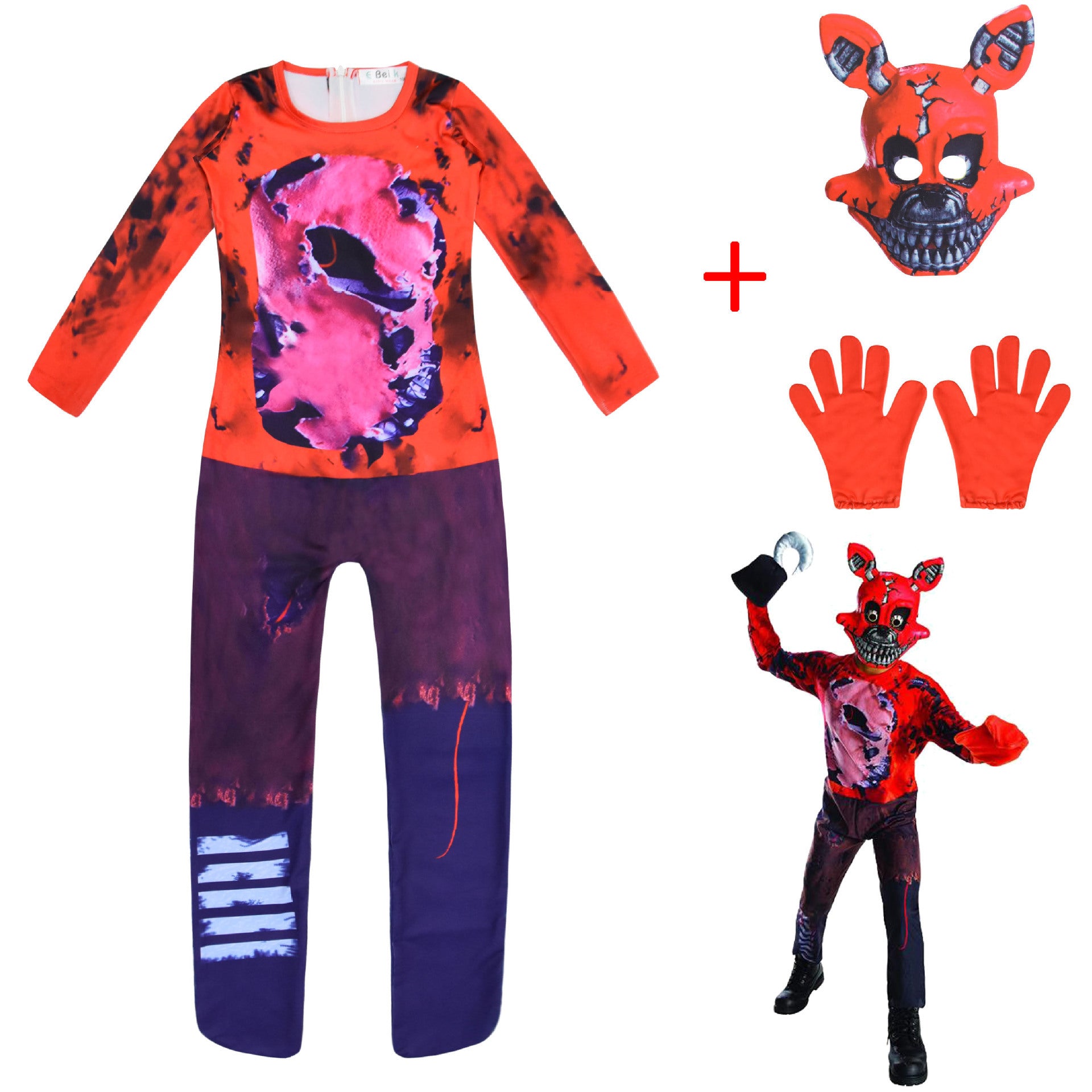 Kid Boy Halloween Party Jumpsuit Costume Pajamas