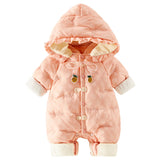 Baby Girls Down Suit Bodysuit Thickened Outwear Rompers