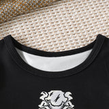 Halloween Kid Baby Girl Skull Print Long-sleeved Suit 2 Pcs Sets