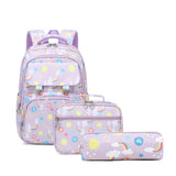 Kid Backpack Cartoon Printed Primary Secondary Schoolbag Two-piece