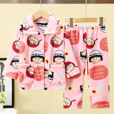 Kid Baby Boy Girl Flannel Pajamas Home Pajamas