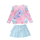 Kid Baby Girls Split Three-dimensional Lotus Leaf Swimsuit