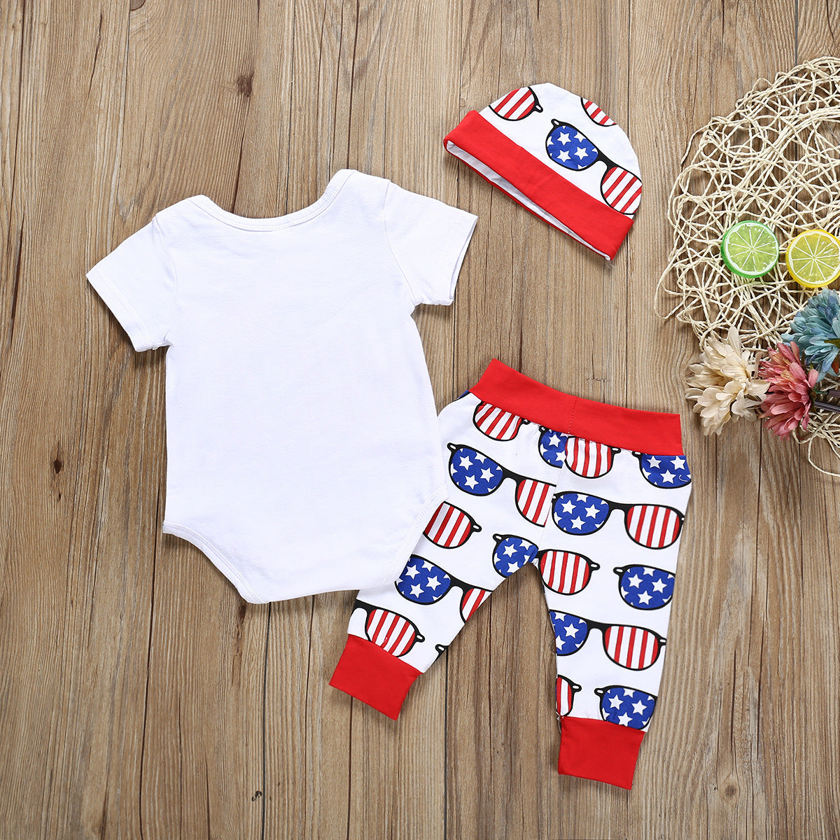 Baby Girl Independence Day New Letter Printed Set