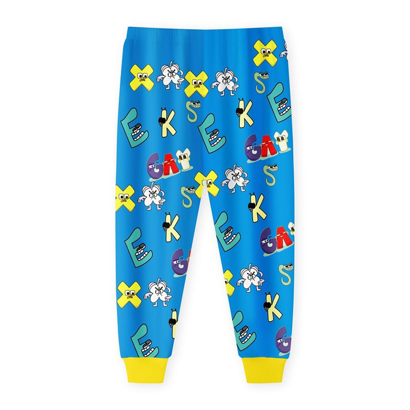 Kid Baby Boy Alphabet Lore Letter Legend Long-sleeved Pajamas