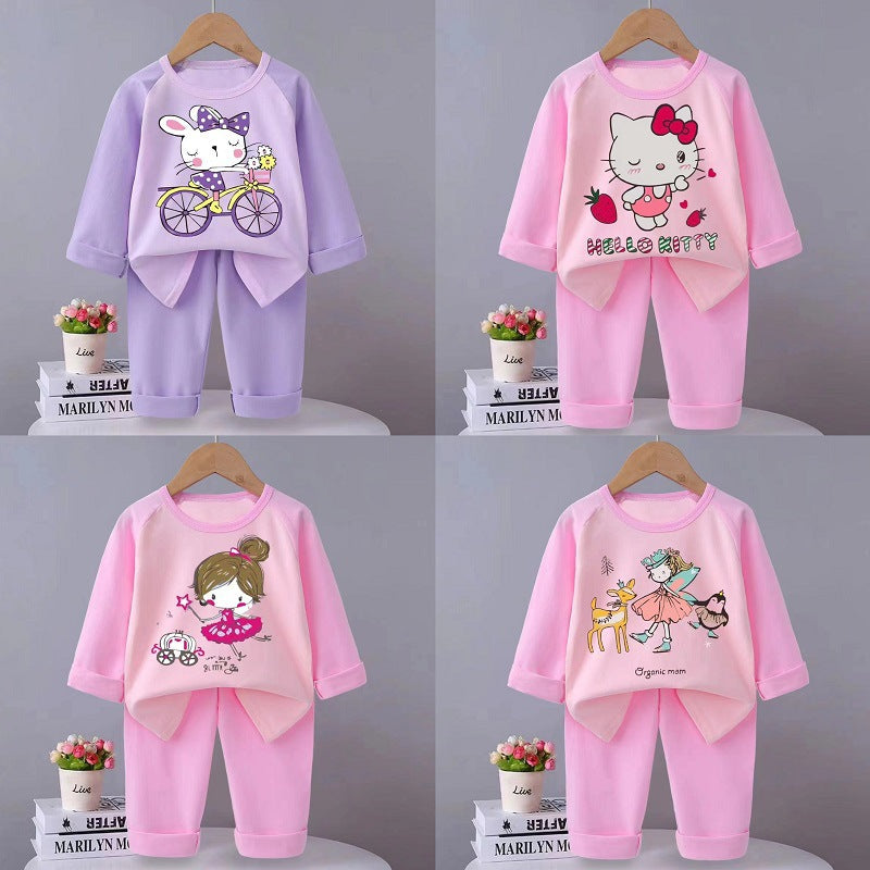 Kid Boy Girl Autumn Long Sleeved Pajamas