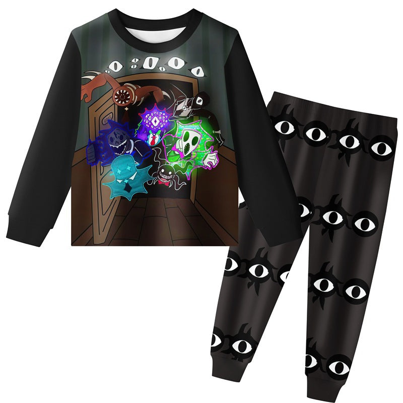 Kid Boy Pajamas Spring Autumn Halloween 2 Pcs Set