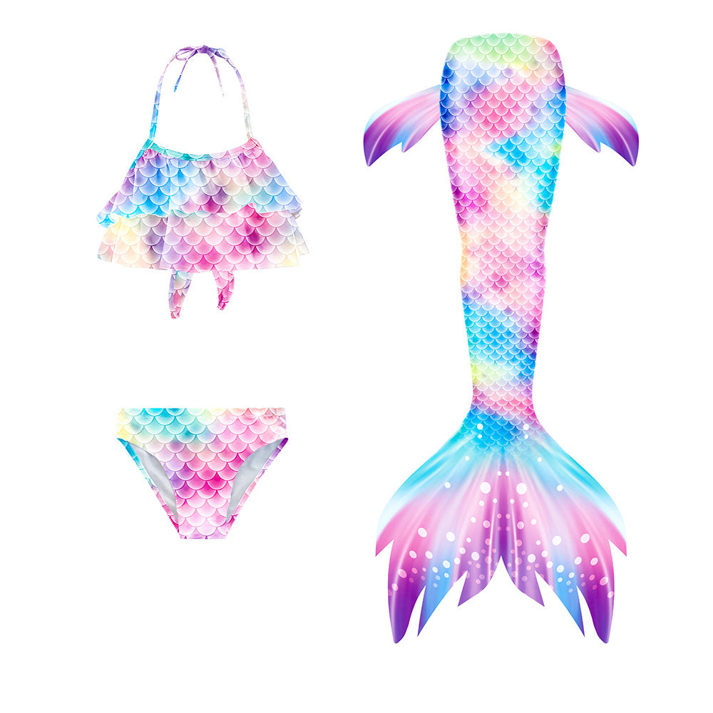 Kid Girl Swimsuit Mermaid Tail Swim Bikini
