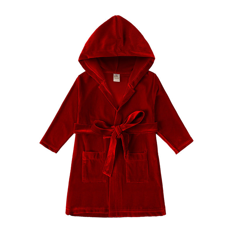 Kid Baby Boy Girl Canary Christmas Autumn Winter Bathrobe Pajamas