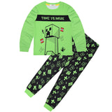 Kid Boy Cuhk Home Suit Long Sleeve Pajamas