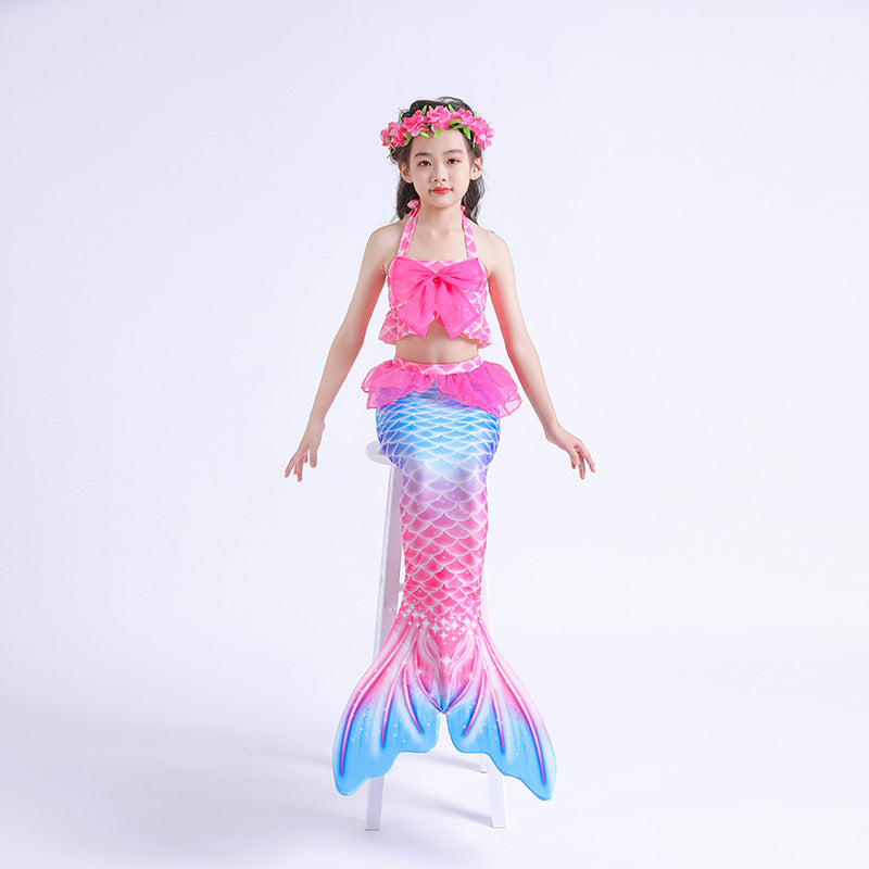 Kid Girls Swimming Mermaid Tail Swimsuit