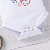 Baby Girl Independence Day Short Sleeve Star Skirt Sets