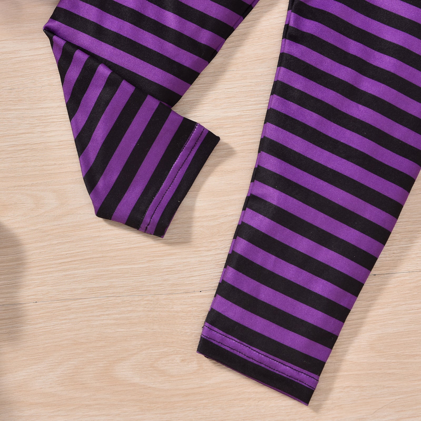 Halloween Kids Baby Girl Ghost Print Mesh Striped 2 Pcs Sets