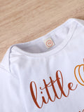 Baby Halloween Letter Printing Pumpkin 4 Pcs Sets