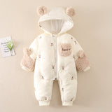 Baby Winter Thick Jumpsuit Down Cotton Rompers