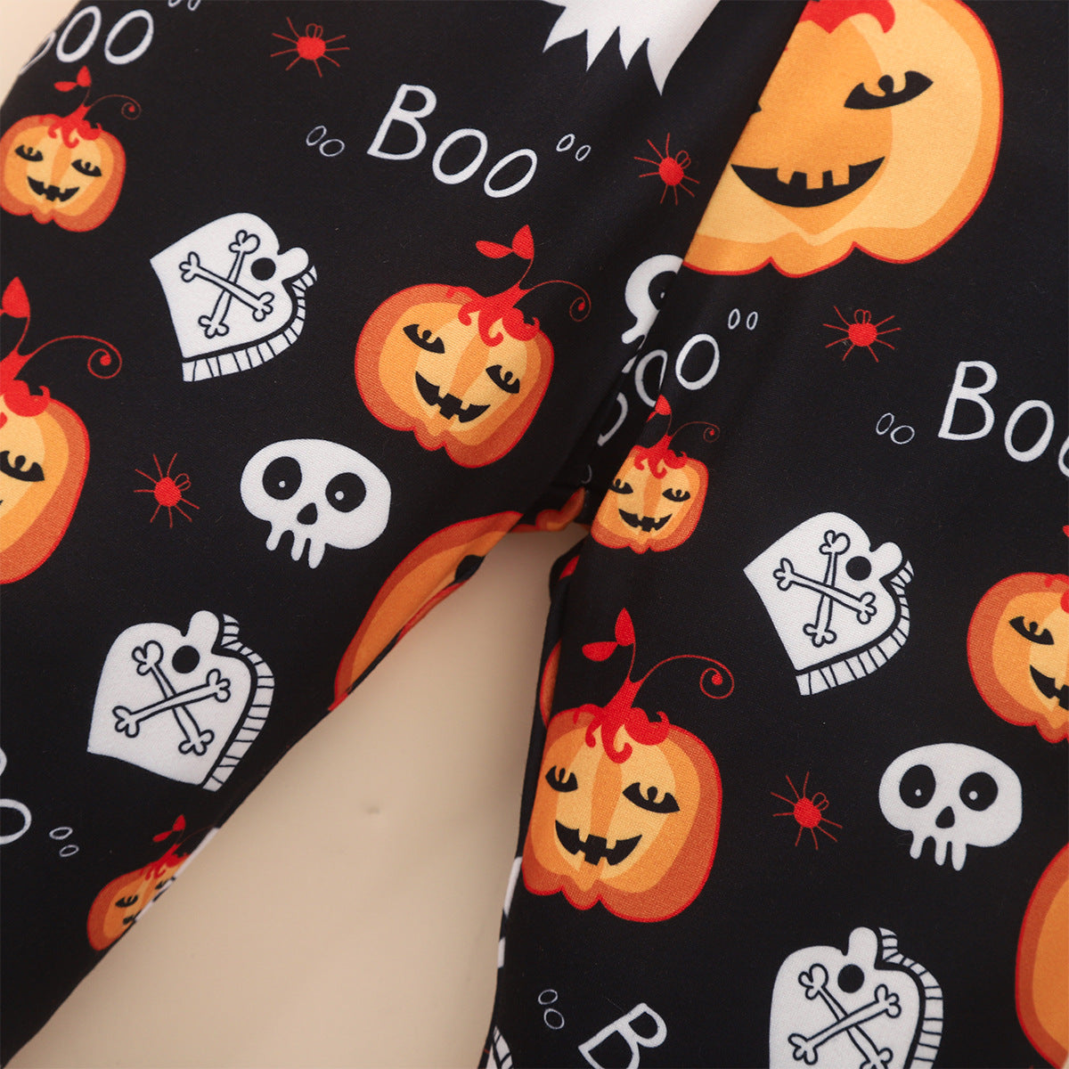 Halloween Kid Baby Boy Girl Pumpkin Orange Hoodie 2 Pcs Set