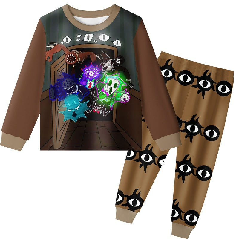 Kid Boy Pajamas Spring Autumn Halloween 2 Pcs Set