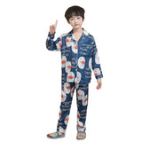 Kid Boy Pajamas Simulted Silk Ice Silk Homewear Pajamas