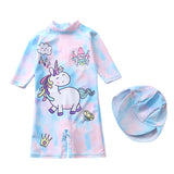 Kid Baby Girl Surfing Suits Long Sleeved Sun Protection Swimsuits