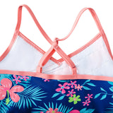 Kid Girls Swimsuit One-piece Flower Print Swimsuit