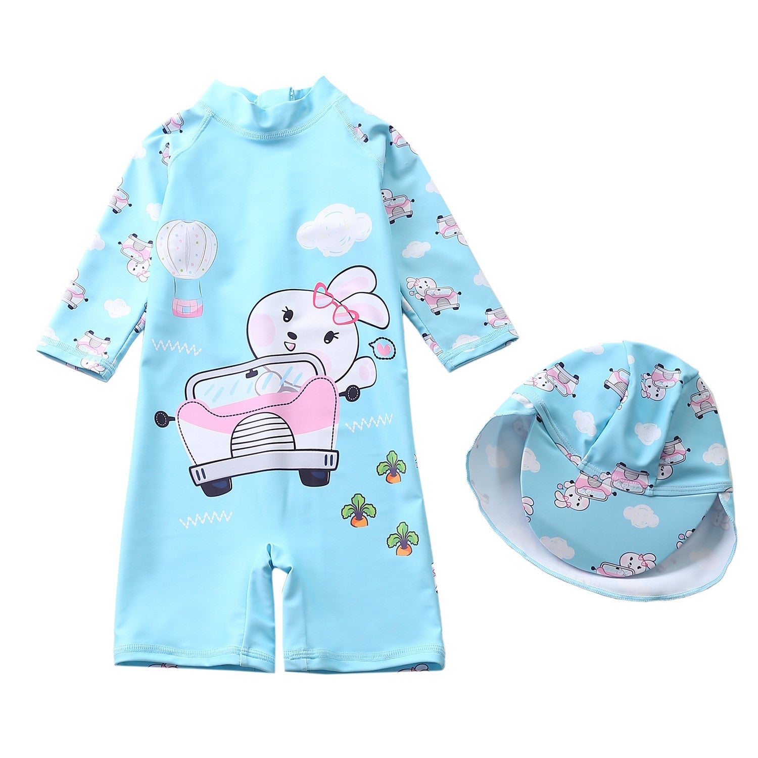 Kid Baby Girl Surfing Suits Long Sleeved Sun Protection Swimsuits