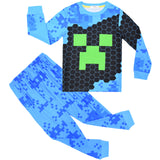 Kid Boy Cuhk Hotcakes Long Sleeve Home Suit Pajamas