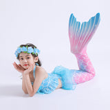 Kid Girls Swimming Mermaid Tail Swimsuit