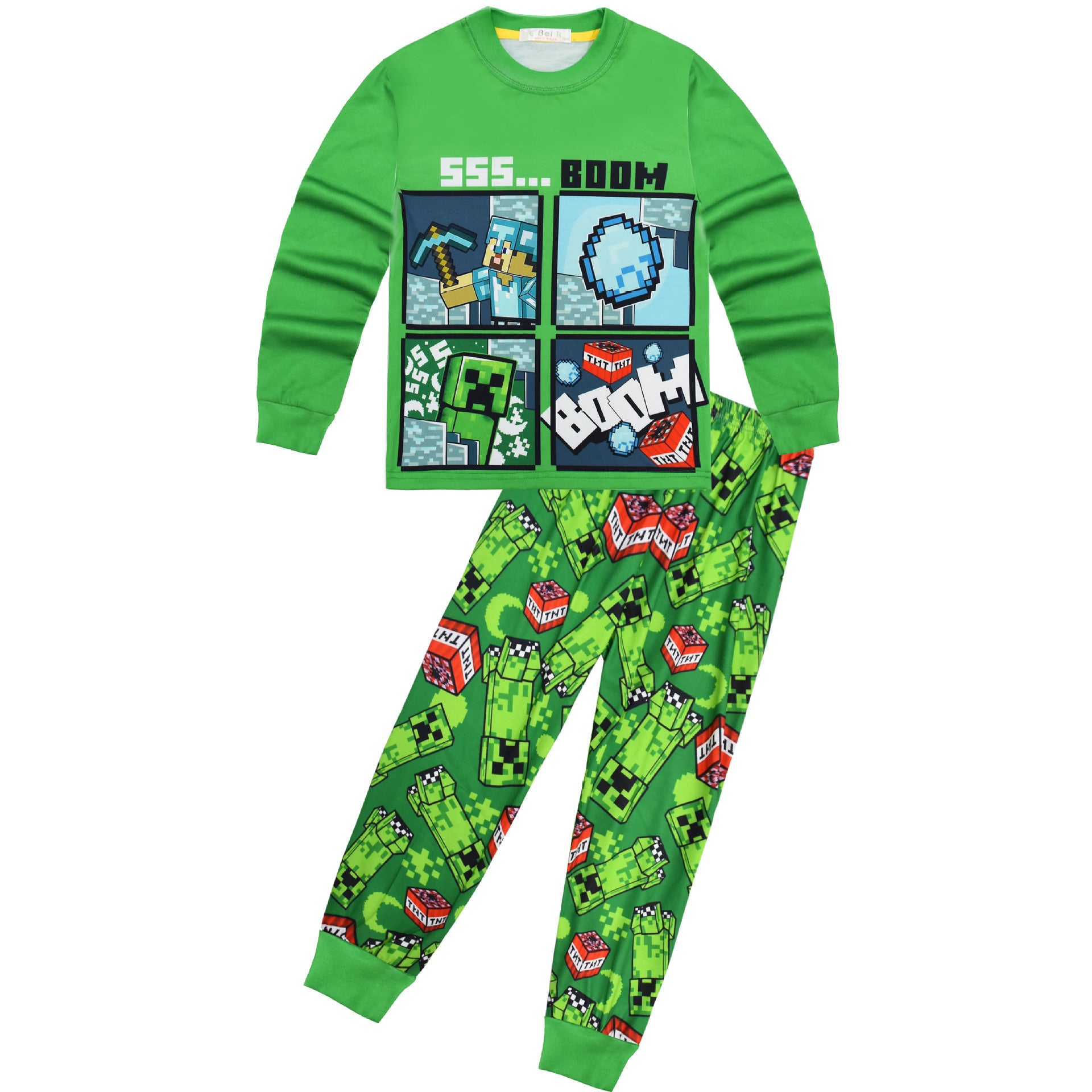 Kid Boy Long Sleeved Home Pajamas