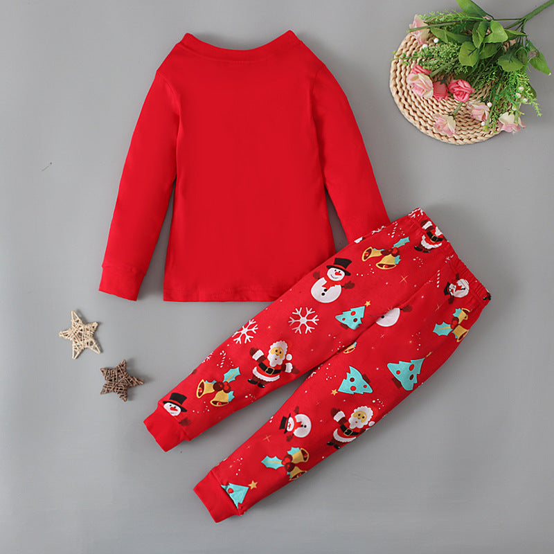 Kid Boys Santa Claus Christmas Long-sleeved Pajamas