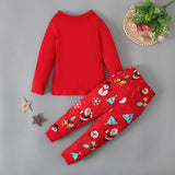 Kid Boys Santa Claus Christmas Long-sleeved Pajamas