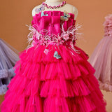 Kid Girl Flower Princess Cross-border Performance Dress