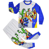 Kid Baby Boy Rainbow Friends Roblox Long Sleeved Homewear Pajamas
