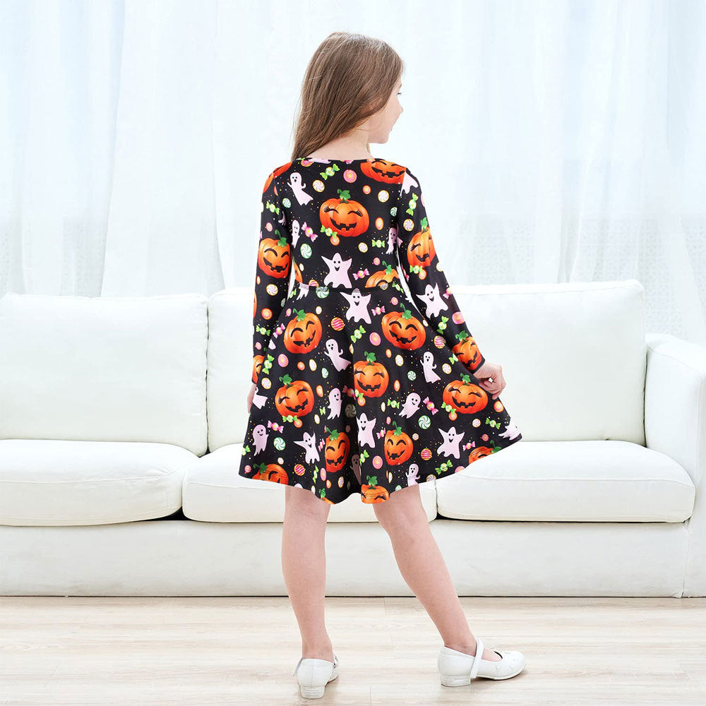Kid Girl Halloween Performance Party Dresses