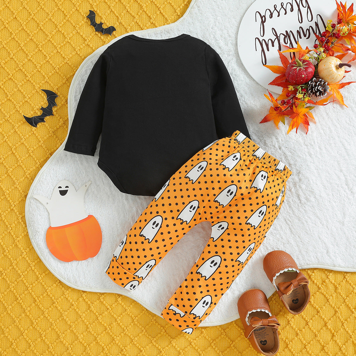 Halloween Baby Elf Printed 2 Pcs Set