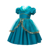 Kid Girl Halloween Princess Jasmine Dress