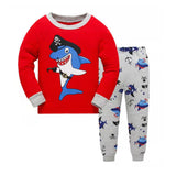 Kid Baby Boy Cartoon Long Sleeved Home Casual Pajamas