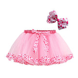 Kid Girls Lined Cartoon Cow Zebra Skirts