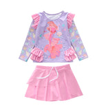 Kid Baby Girls Split Three-dimensional Lotus Leaf Swimsuit