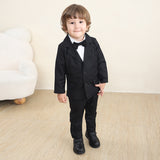 Kid Baby Boy British Spring Suit 3pcs Set