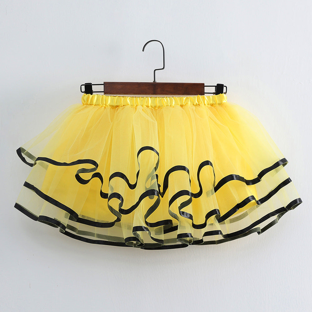 Kid Baby Girls Layers Mesh Tutu Lined Skirts