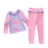 Kid Girl Split Body Conservative Cute Swimsuit