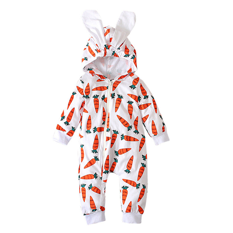 Baby Boys Girl Spring Autumn Cartoon Long Sleeve Bodysuits Rompers
