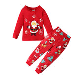 Kid Boys Santa Claus Christmas Long-sleeved Pajamas