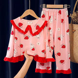 Kid Baby Girl Boy Long Sleeve Doll Cartoon Suit Pajamas