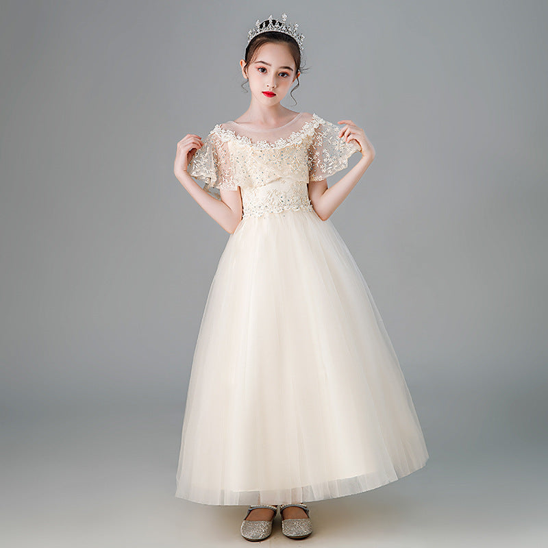 Kid Girl Pengpeng Princess Flower Host Performance Dress