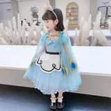 Kid Girl Mesh Christmas Glitter Gauze Thin Shawl Cloak Coats