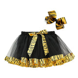 Kid Girls Lined Cartoon Cow Zebra Skirts