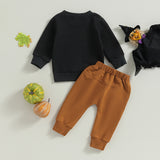 Halloween Baby Infant Sandwich Printed Long Sleeve 2 Pcs Set